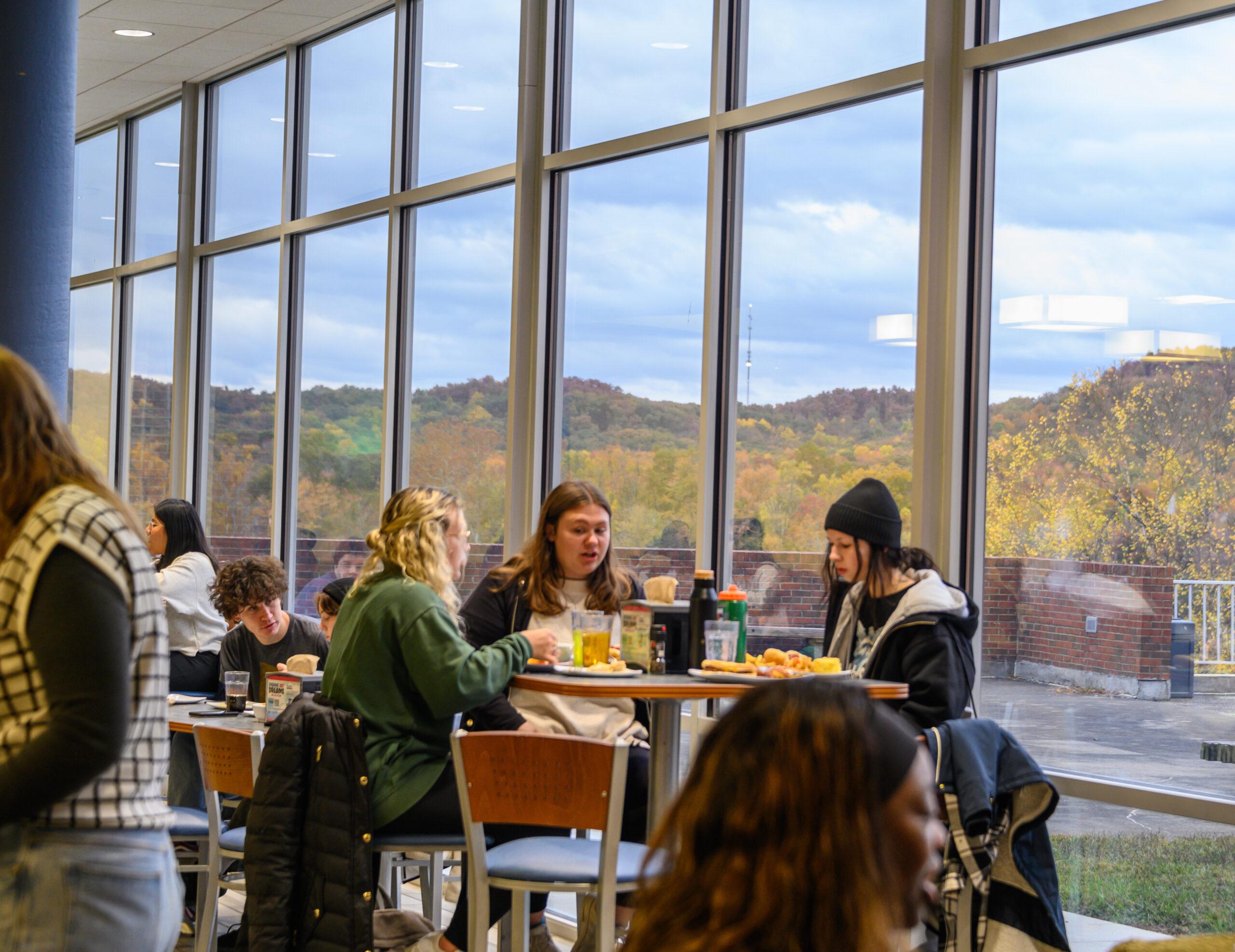 View of Brushy Fork from the Mountaineer Dining Hall
